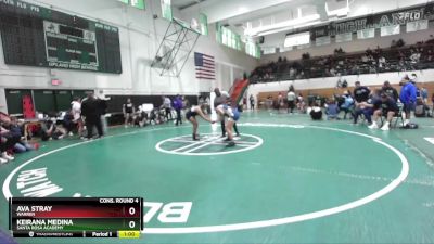 170 lbs Cons. Round 4 - Keirana Medina, Santa Rosa Academy vs Ava Stray, Warren