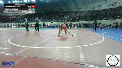 128 lbs Round Of 32 - Grayson Sellers, Tahlequah Wrestling Club vs Cooper Combs, Piedmont