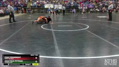 1 - 138 lbs Semifinal - Dionysius Pittman, Cumberland vs Chaz Penwright, Rural Retreat