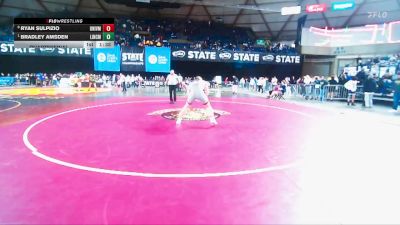 Boys 3A 285 lbs Quarterfinal - Bradley Amsden, Lincoln (Tacoma) vs Ryan Sulpizio, University