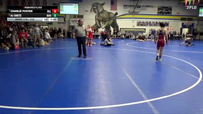 113 lbs Cons. Round 3 - Charlie Foster, Williamsburg vs AJ Dietz, Marion