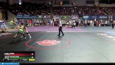 D 1 120 lbs Cons. Round 3 - Devin Nicholson, Walker vs Luke Jones, St. Paul`s