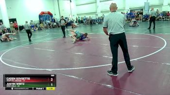 165 lbs Champ Round 1 (16 Team) - Justin Wirtz, Iowa Gold vs Caden Govsettis, Team STL Orange