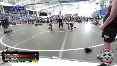 84 lbs Round 3 (4 Team) - Blake Elmore, East Kansas Eagles Red vs Wyatt Boyer, Victory Wrestling