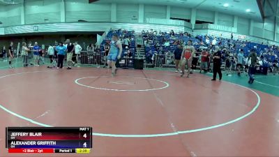 285 lbs Quarterfinal - Jeffery Blair, OH vs Alexander Griffith, OH