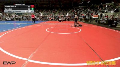 49 lbs Quarterfinal - Ethan Taylor, Shelton Wrestling Academy vs Eli Dicus, Raw Wrestling Club