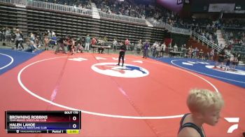 63 lbs Cons. Round 1 - Browning Robbins, Team Braves Wrestling Club vs Halen Lahoe, Thermopolis Wrestling Club