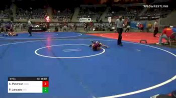 57 lbs Quarterfinal - Abigail Peterson, Waverly Area WC vs Paisley Larcade, Vian