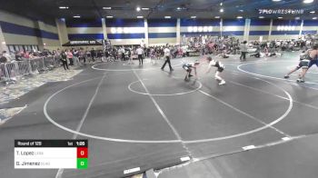 120 lbs Round Of 128 - Tygren Lopez, Legacy Elite WC vs George Jimenez, Gladiator WC