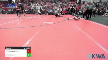 40 lbs Consi Of 4 - Edith Shimonek, Pawhuska Elks Takedown vs Seiler Falcon, Division Bell Wrestling