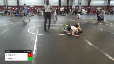 54 lbs Semifinal - Vincent McQuone, Yale Street vs Jake Amary, Unattached