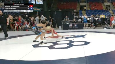 113 lbs Cons. Rd Of 64 - Jaydyn Schommer, Nebraska vs Carlos Rivera, New York