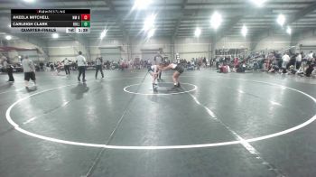 120 lbs Quarterfinal - AKEELA Mitchell, NM Gold vs Carleigh Clark, BullTrained