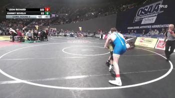 6A Boys 126 lbs Cons. Round 3 - Johnny Novelo, West Linn Boys vs Leon Richard, Barlow Boys