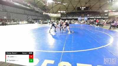 2A 144 lbs Champ. Round 1 - Nathan Laas, Bellingham vs Konner Carlson, Ellensburg