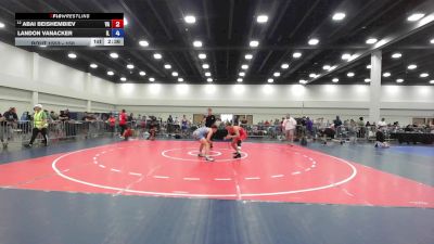 150 lbs Cons. Round 4 - Abai Beishembiev, VA vs Landon Vanacker, IL