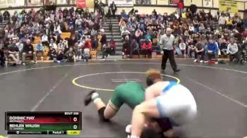 215 lbs Semifinal - Dominic May, Brunswick vs Behlen Waugh, St. Edward