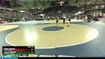 Girls 145 lbs Cons. Round 5 - Emilia Robles, Peninsula (Girls) vs Yana Paskar, Prairie (Girls)