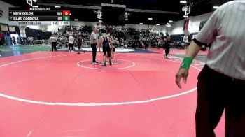 165 lbs Cons. Round 2 - Adyn Colon, Valley View vs Isaac Cordova, Heritage