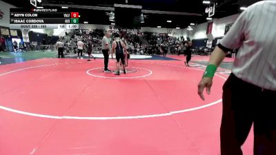 165 lbs Cons. Round 2 - Adyn Colon, Valley View vs Isaac Cordova, Heritage