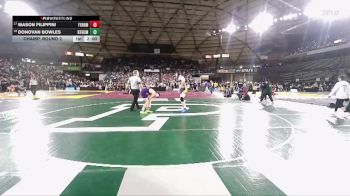 Boys 3A 138 lbs Champ. Round 2 - Mason Filippini, Ferndale vs Donovan Bowles, North Thurston