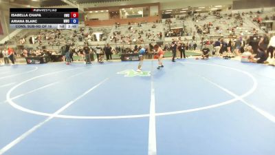 76 kg Cons. Sub-rd Of 16 - Isabella Chapa, Omak Wrecking Crew vs Ariana Blanc, M80 Wrestling Club