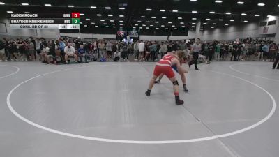 150 lbs Cons. Rd Of 32 - Brayden Kreikemeier, MWC Wrestling Academy vs Kaden Roach, Grind House Wrestling Academy