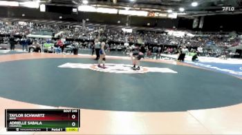 107 lbs Cons. Round 1 - Adrielle Sabala, Chiawana vs Taylor Schwartz, Boise