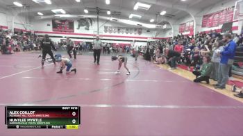 60-65 lbs Round 1 - Huntlee Myrtle, Harrisonville Youth Wrestling vs Alex Coillot, Pleasant Hill Youth Wrestling