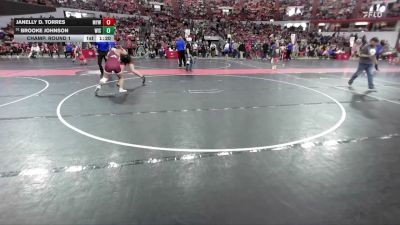 150 lbs Champ. Round 1 - Brooke Johnson, Wisconsin vs Janelly D. Torres, Menomonie Youth Wrestling