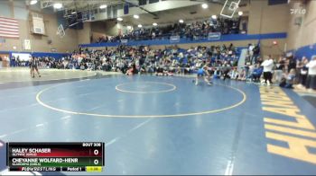 135lbs Champ. Round 1 - Cheyanne Wolfard-Henry, Klahowya (Girls) vs Haley Schaser, Olympic (Girls)