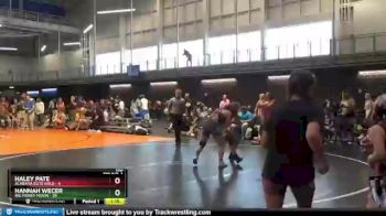 130 lbs Round 4 (10 Team) - HALEY PATE, Alabama Elite Gold vs Hannah Wecer, Big Money Movin