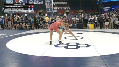 130 lbs Champ. Rd Of 64 - Caitlin Maragioglio, New York vs Jasmine Tukhlynovych, Minnesota