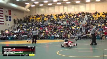 120 lbs Quarterfinal - Cody Miller, CANTON SOUTH vs Jonathan Villanueva, ARCHBISHOP HOBAN