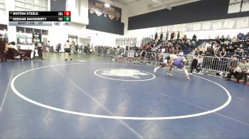 157 lbs Cons. Round 5 - Hutton Steele, Santa Margarita vs Keegan Daugherty, Yucaipa