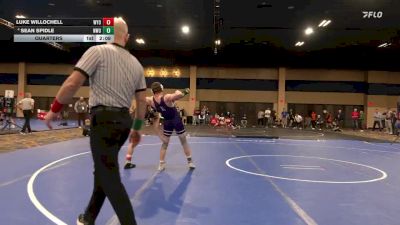 133 lbs Quarters - Luke Willochell, Wyoming vs Sean Spidle, Northwestern
