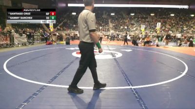 4A-126 lbs Semifinal - Sammy Sanchez, Cheyenne East vs Santiago Cruz, Rock Springs