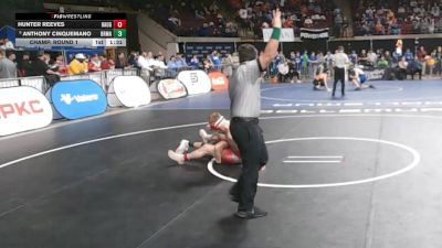D 1 157 lbs Champ. Round 1 - Anthony Cinquemano, Brother Martin vs Hunter Reeves, Haughton