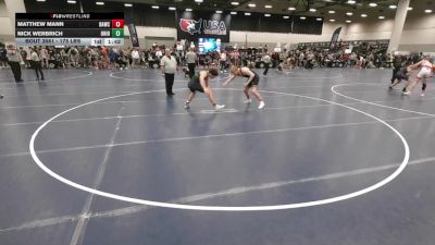 175 lbs Champ. Rd Of 32 - Matthew Mann, Broken Arrow Wrestling Club vs Nick Werbrich, Ohio