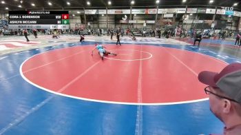 100 lbs Cons. Semi - Ashlyn McCann, Montana Disciples vs Cora J. Sorenson, Watford City Wolves
