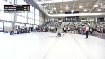 132 lbs Cons. Round 3 - Max Albrecht, Panguitch vs Cael Sandquist, Hunter