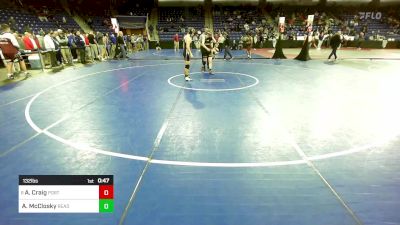 132 lbs Round Of 64 - Andrew "AJ" Craig, Portsmouth vs Austin McClosky, Reading