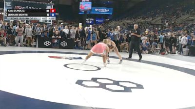 115 lbs Cons. Sub-rd Of 32 - Ava Schultz, Minnesota vs Lennah Monts, Kansas