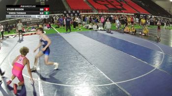 113 lbs 2nd Place Match - Owen Thomas, Alaska vs Cyler Beeson, Idaho