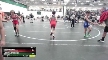 90 lbs Quarterfinal - Joshua Sanders, Red Cobra vs Trevor Cole, Eierman Elite Wrestling