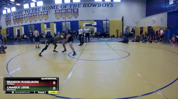 144 Blue Quarterfinal - Cavarius Liddie, Buchholz vs Brandon Russelburg, Camden