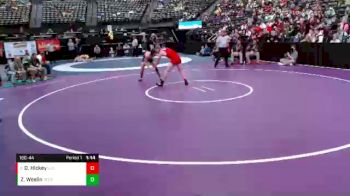 160 lbs Quarterfinal - Devin Hickey, Grand Junction Central vs Zach Weslin, Bear Creek