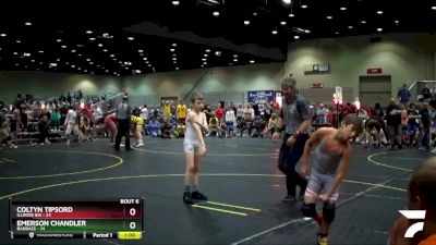 75 lbs Semis & 1st Wrestleback (8 Team) - Coltyn Tipsord, Illinois KIA vs Emerson Chandler, BadBass