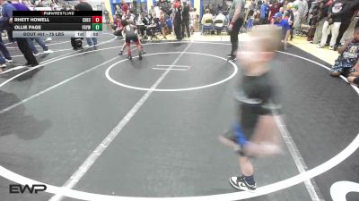 75 lbs Final - Rhett Howell, Checotah Matcats vs Ollie Page, Fort Gibson Youth Wrestling