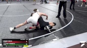 110 lbs 1st Place Match - Tucker Verbeck, Maize vs Storm Rieck, Girard